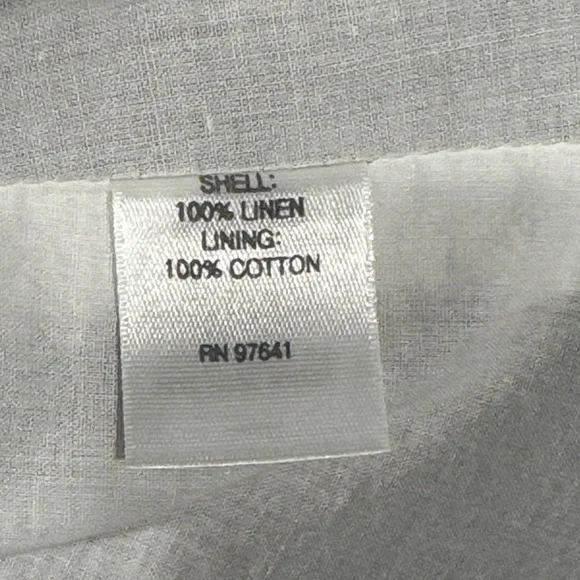 J.Jill Love Linen Beach Palm Tree Tropical Pockets Tank Shift Dress Size‎ Large - Picture 6 of 8